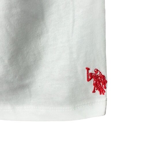 U.S. Polo Assn. Pride V-Neck T-Shirt 3XL White 100% Cotton Short Sleeve - Picture 4 of 8